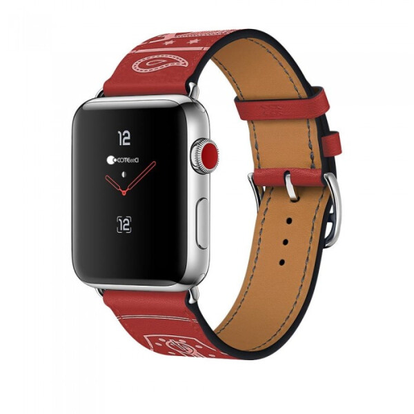 

Кожаный ремешок COTEetCI W13 красный для Apple Watch 42/44 мм