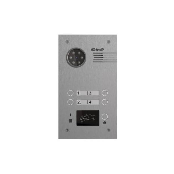 

Многоабонентская вызывная панель Bas IP BA-04M SILVER (Mifare)