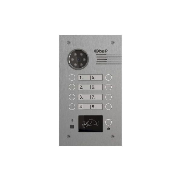 

Многоабонентская вызывная панель Bas IP BA-08M SILVER (Mifare)