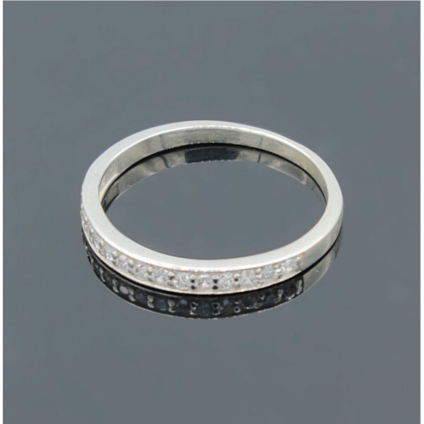 

Серебряное кольцо Diva Классик с фианитами 17.5 размер (006.2)