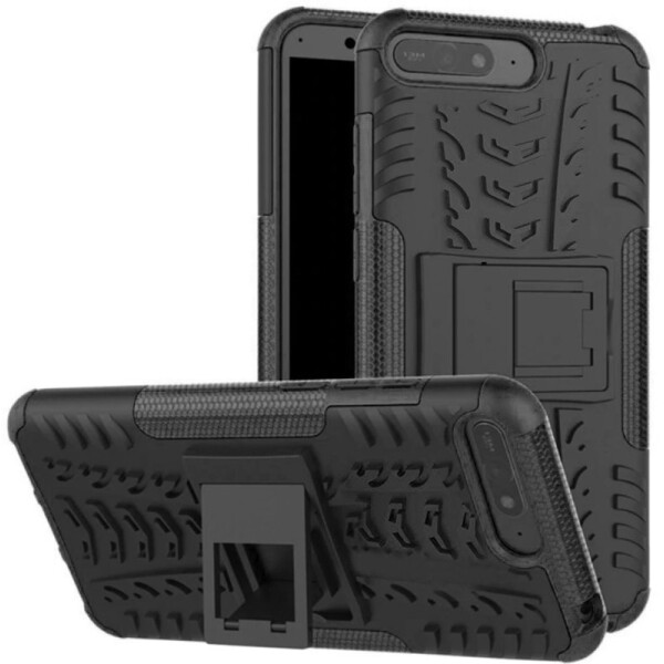 

Чехол-накладка TOTO Dazzle Kickstand 2 in 1 Case Huawei Y6 2018 Black