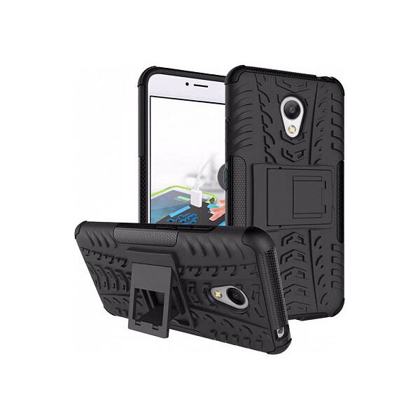

Чехол-накладка TOTO Dazzle Kickstand 2 in 1 Case Meizu M3S Black'