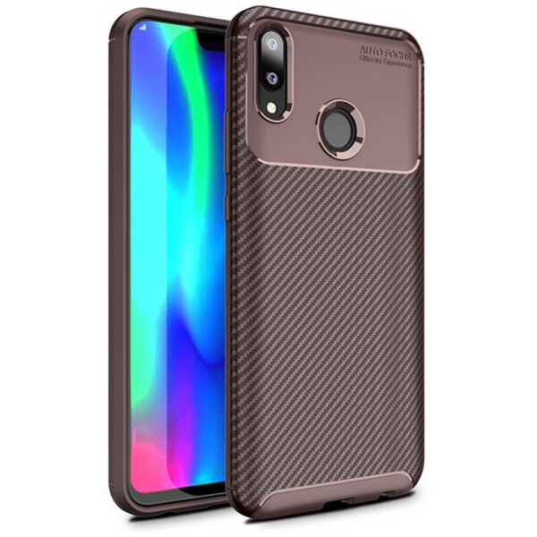 

Чехол-накладка Ipaky Carbon Fiber Series/Soft TPU Case Huawei Y9 2019 Brown