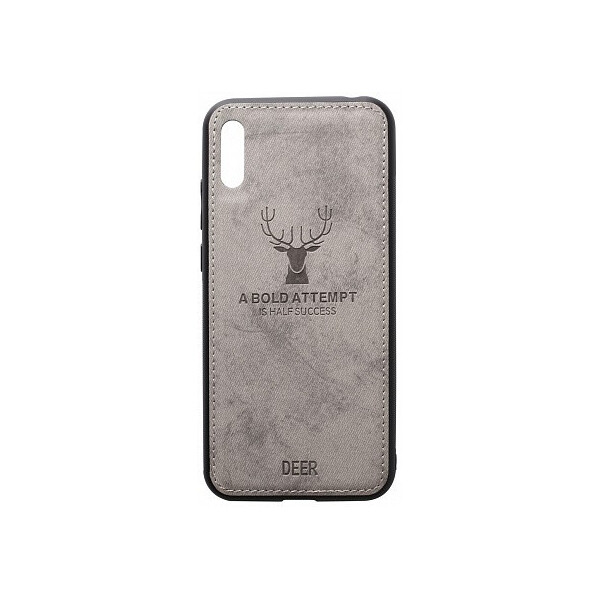 

Чехол-накладка TOTO Deer Shell With Leather Effect Case Huawei Y6 2019 Grey'