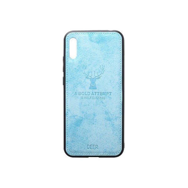 

Чехол-накладка TOTO Deer Shell With Leather Effect Case Huawei Y6 2019 Blue'