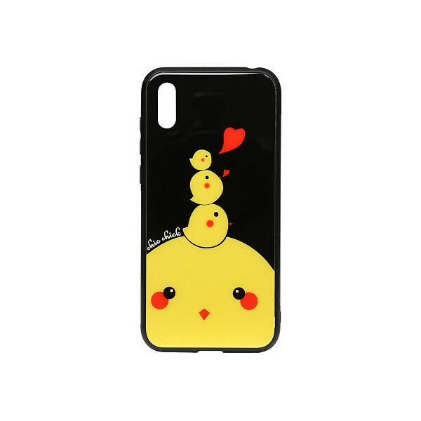 

Чехол-накладка TOTO Cartoon Print Glass Case Huawei Y6 2019 Chicken Chick'