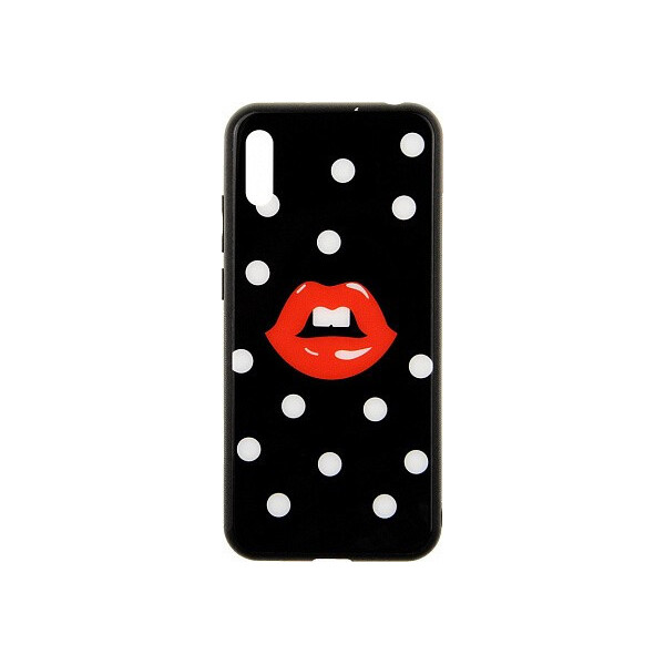 

Чехол-накладка TOTO Cartoon Print Glass Case Huawei Y6 2019 Red Lips'