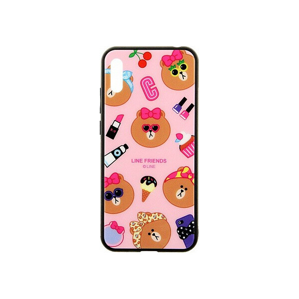 

Чехол-накладка TOTO Cartoon Print Glass Case Huawei Y6 2019 Line friends Linc'