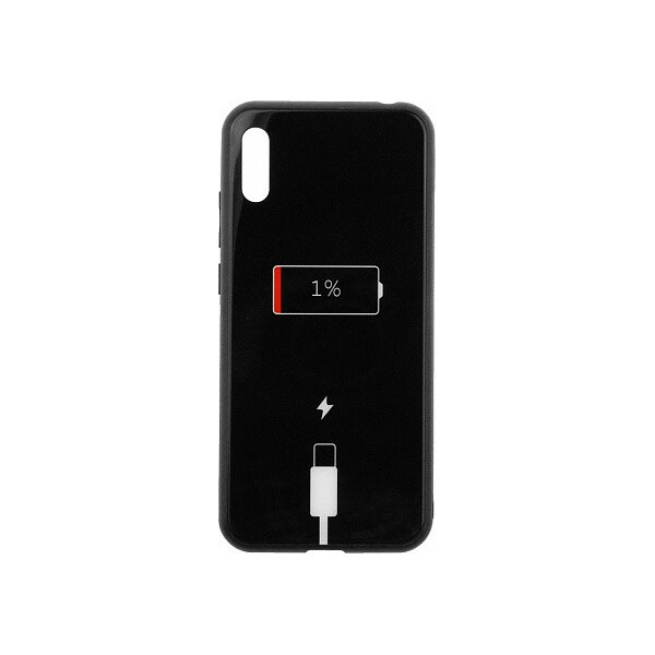 

Чехол-накладка TOTO Cartoon Print Glass Case Huawei Y6 2019 Battery Charge'