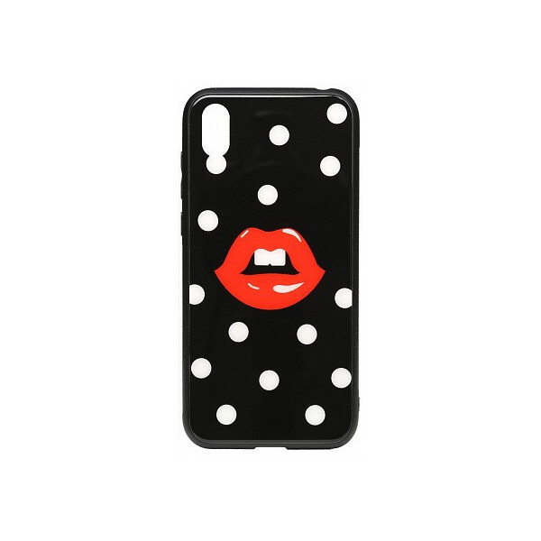 

Чехол-накладка TOTO Cartoon Print Glass Case Huawei Y5 2019 Red Lips'