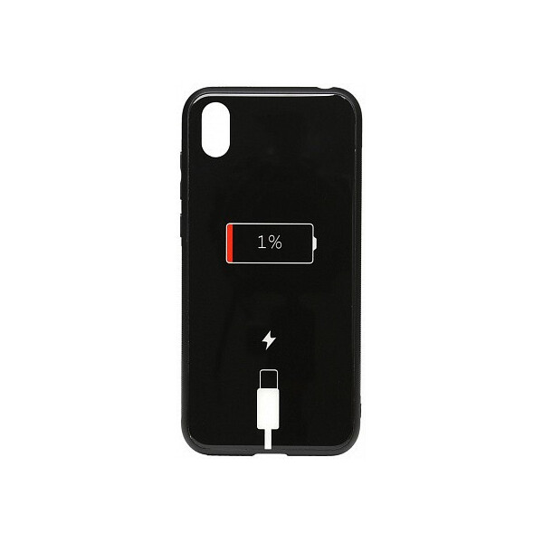 

Чехол-накладка TOTO Cartoon Print Glass Case Huawei Y5 2019 Battery Charge'