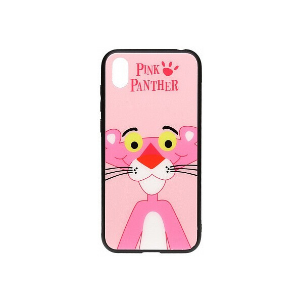 

Чехол-накладка TOTO Cartoon Print Glass Case Huawei Y5 2019 Pink Panther'