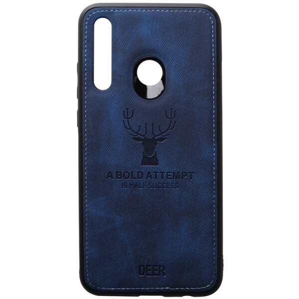 

Чехол-накладка TOTO Deer Shell With Leather Effect Case Huawei P Smart+ 2019 Dark Blue
