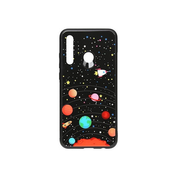 

Чехол-накладка TOTO Cartoon Print Glass Case Huawei P Smart+ 2019 Planets'