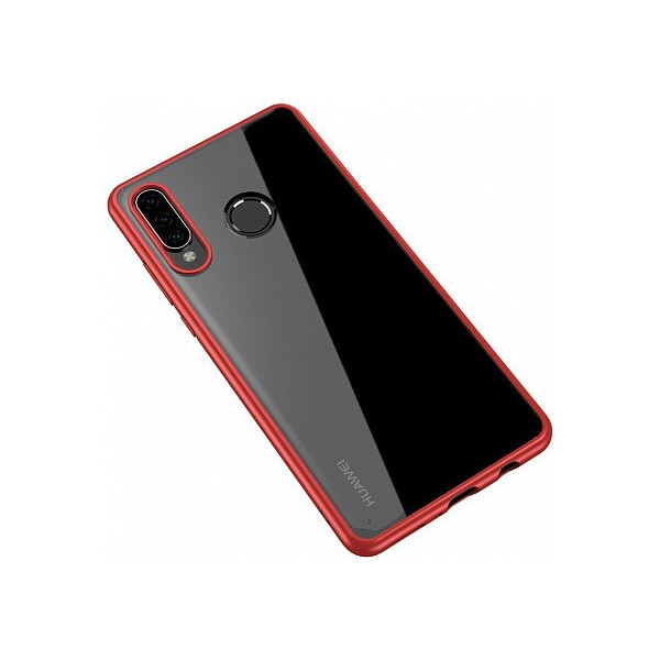 

Чехол-накладка Ipaky Bright Series/TPU frame With Clear PC Case Huawei P30 Pro Red/Clear'