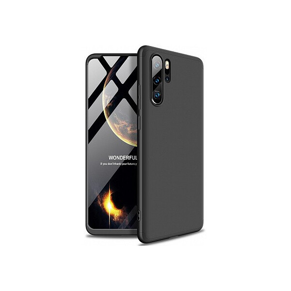 

Чехол-накладка GKK 3 in 1 Hard PC Case Huawei P30 Pro Black'