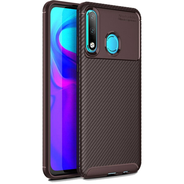 

Чехол-накладка Ipaky Carbon Fiber Series/Soft TPU Case Huawei P30 Lite Brown