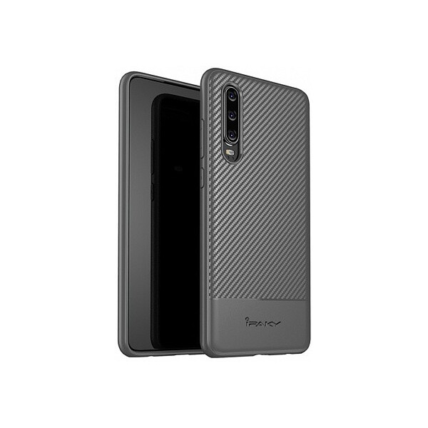 

Чехол-накладка Ipaky Carbon Fiber Series/TPU Case With Carbon Fiber Huawei P30 Gray'