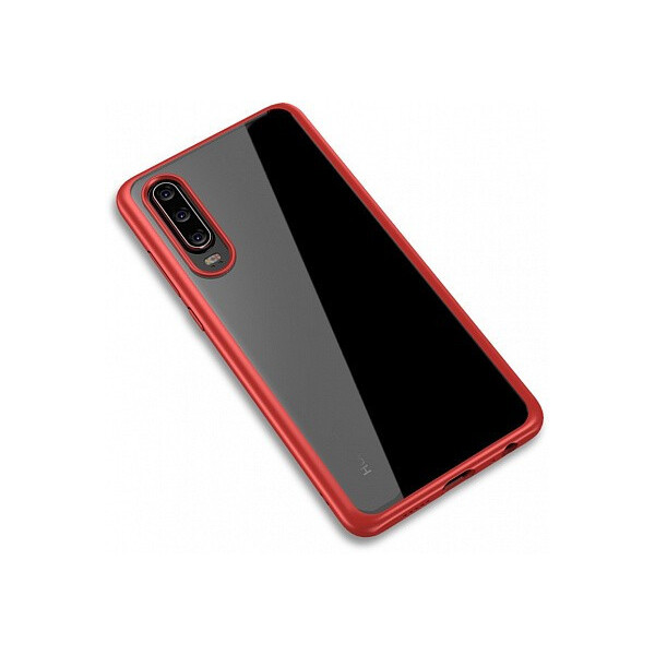

Чехол-накладка Ipaky Bright Series/TPU frame With Clear PC Case Huawei P30 Red'