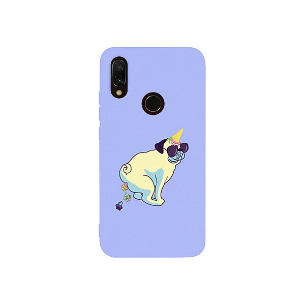 

Чехол-накладка TOTO Matt TPU 2mm Print Case Xiaomi Redmi 7 #77 Kakedog Light Purple'