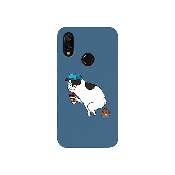 

Чехол-накладка TOTO Matt TPU 2mm Print Case Xiaomi Redmi 7 #50 Mops Kak Navy Blue'
