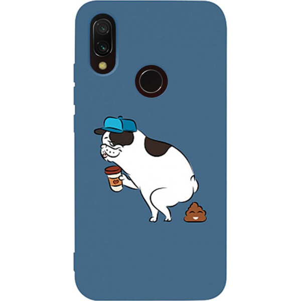 

Чехол-накладка TOTO Matt TPU 2mm Print Case Xiaomi Redmi 7 #50 Mops Kak Navy Blue