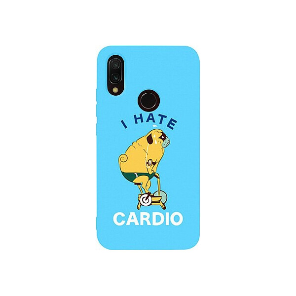 

Чехол-накладка TOTO Matt TPU 2mm Print Case Xiaomi Redmi 7 #5 Hate Cardio Sky Blue'