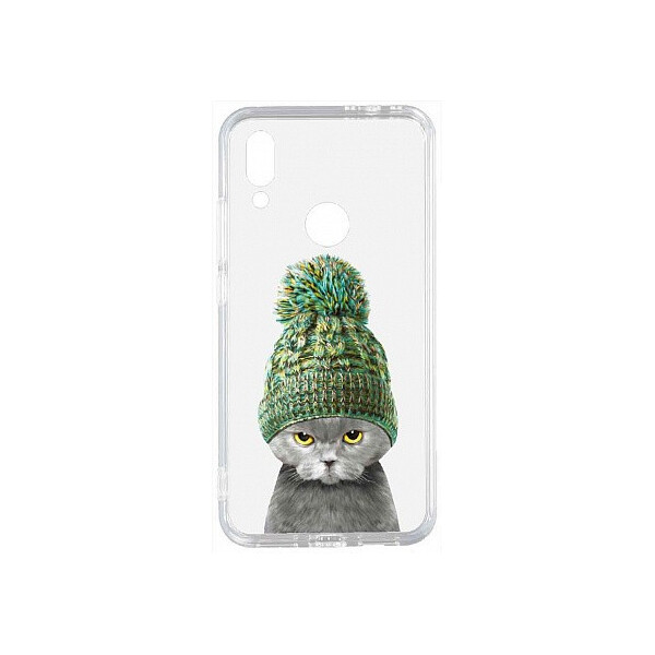 

Чехол-накладка TOTO Acrylic+TPU Print Case Xiaomi Redmi 7 #7 Cat In Hat Transparent'