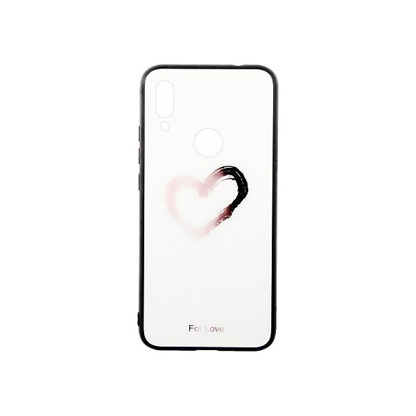 

Чехол-накладка TOTO Glass Fashionable Case Xiaomi Redmi 7 Heart on White'