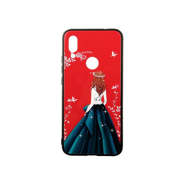 

Чехол-накладка TOTO Glass Fashionable Case Xiaomi Redmi 7 Green Dress Girl'
