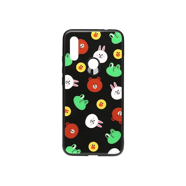 

Чехол-накладка TOTO Cartoon Print Glass Case Xiaomi Redmi 7 Line friends Black'