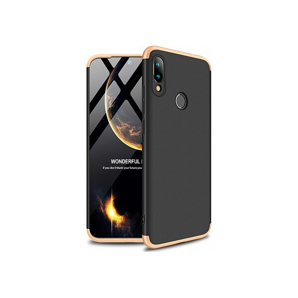 

Чехол-накладка GKK 3 in 1 Hard PC Case Xiaomi Redmi 7 Gold/Black'