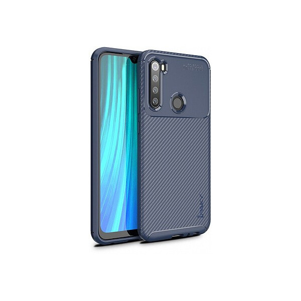 

Чехол-накладка Ipaky Carbon Fiber Series/Soft TPU Case Xiaomi Redmi Note 8 Navy Blue'