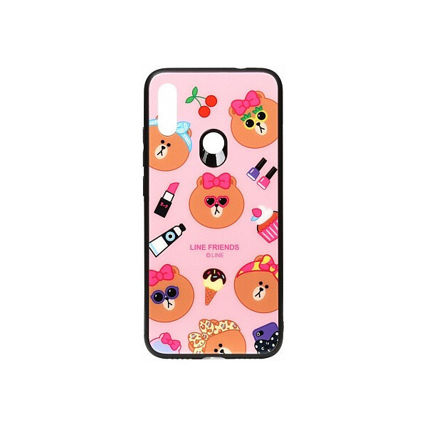 

Чехол-накладка TOTO Cartoon Print Glass Case Xiaomi Redmi Note 7 Line friends Linc'