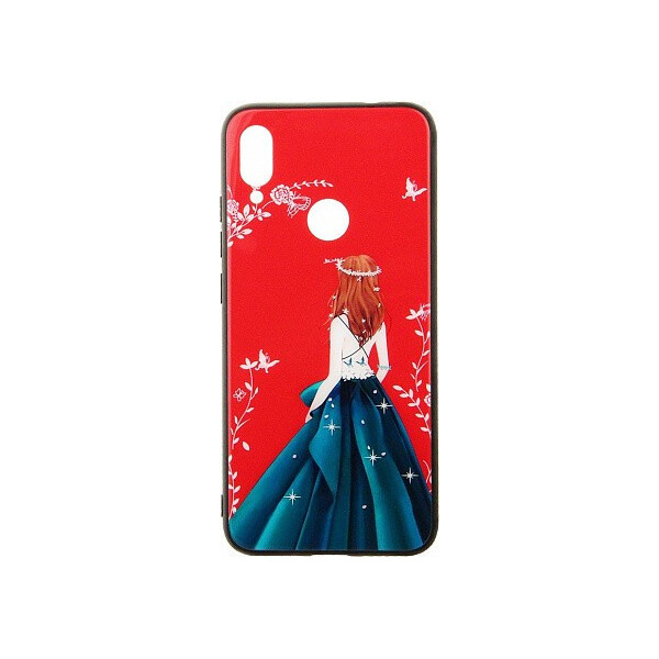 

Чехол-накладка TOTO Glass Fashionable Case Xiaomi Redmi Note 7 Green Dress Girl'