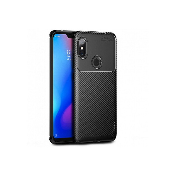 

Чехол-накладка Ipaky Carbon Fiber Series/Soft TPU Case Xiaomi Redmi Note 6 Pro Black'