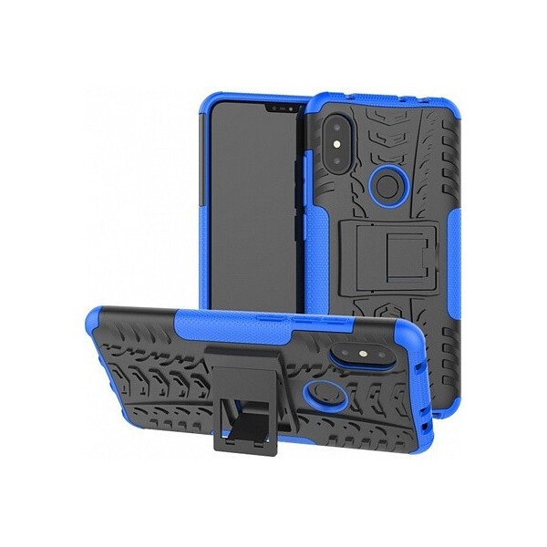

Чехол-накладка TOTO Dazzle Kickstand 2 in 1 Case Xiaomi Redmi Note 6 Pro Blue'
