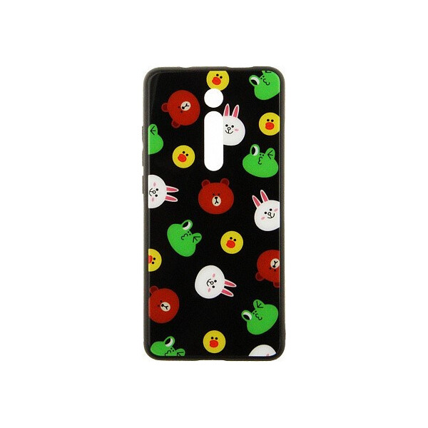 

Чехол-накладка TOTO Cartoon Print Glass Case Xiaomi Mi 9T/Mi 9T Pro/Redmi K20/K20 Pro Line friends Black'
