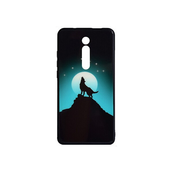 

Чехол-накладка TOTO Night Light Print Glass Case Xiaomi Redmi Mi 9T/Mi 9T Pro/Redmi K20/K20 Pro Howling Wolf'