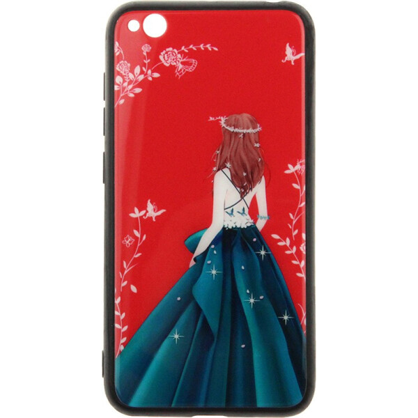 

Чехол-накладка TOTO Glass Fashionable Case Xiaomi Redmi Go Green Dress Girl