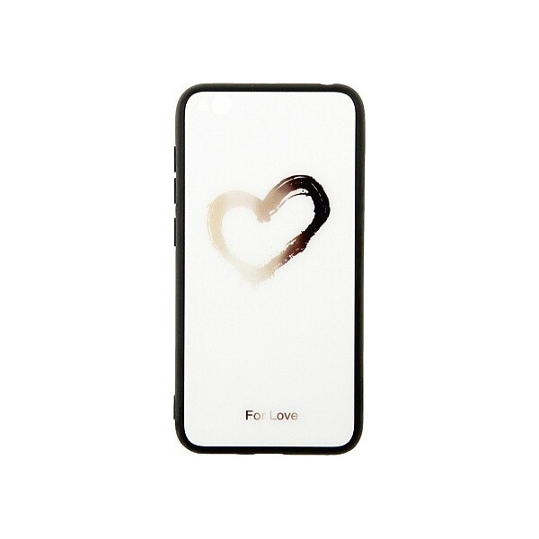 

Чехол-накладка TOTO Glass Fashionable Case Xiaomi Redmi Go Heart on White'
