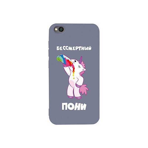 

Чехол-накладка TOTO Matt TPU 2mm Print Case Xiaomi Redmi Go #20 Unicorn Drink Lavander Grey'