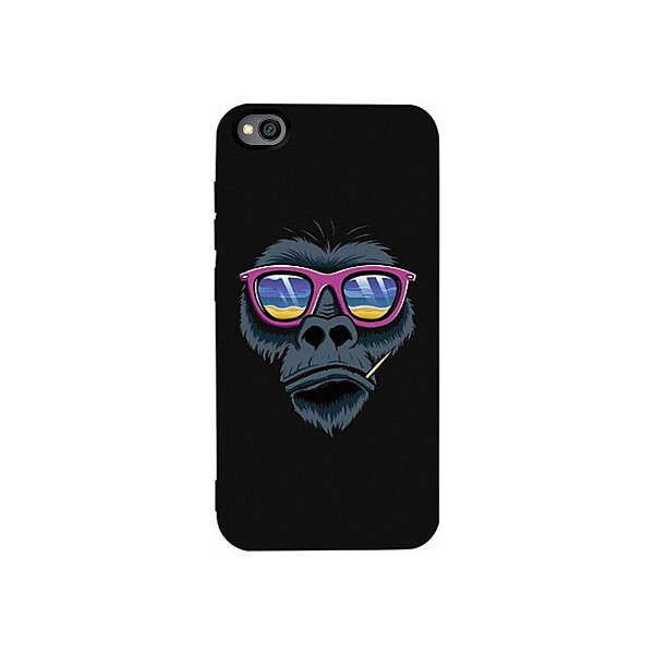 

Чехол-накладка TOTO Matt TPU 2mm Print Case Xiaomi Redmi Go #67 Monkey Glass Black'