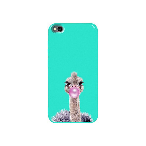 

Чехол-накладка TOTO Pure TPU 2mm Print Case Xiaomi Redmi Go #38 Ostrich Gum Mint'