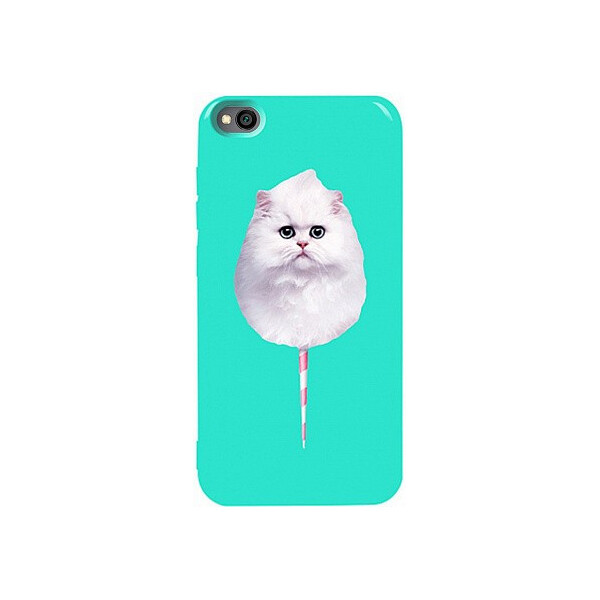 

Чехол-накладка TOTO Pure TPU 2mm Print Case Xiaomi Redmi Go #9 Cat Candy Mint'