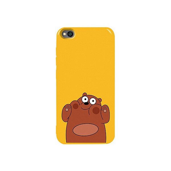 

Чехол-накладка TOTO Pure TPU 2mm Print Case Xiaomi Redmi Go #56 Bear Ups Yellow'
