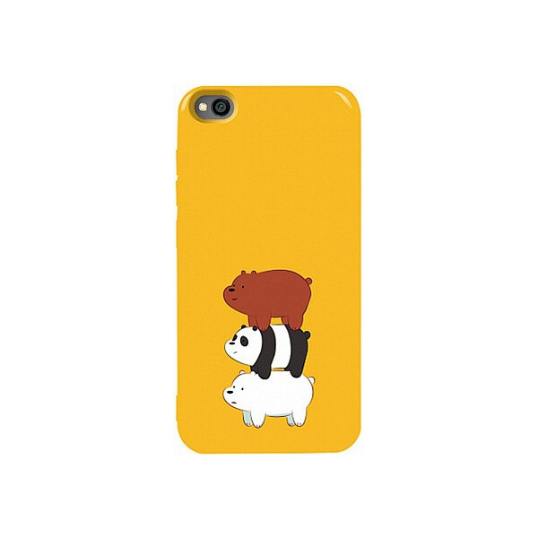 

Чехол-накладка TOTO Pure TPU 2mm Print Case Xiaomi Redmi Go #13 Bears Yellow'