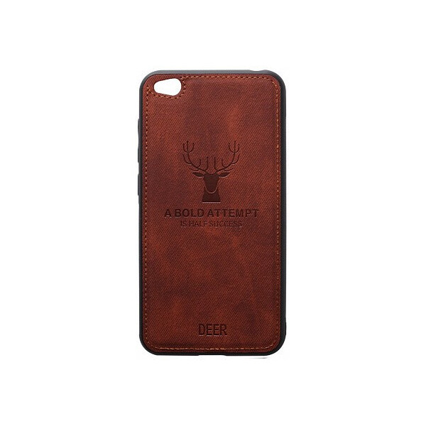 

Чехол-накладка TOTO Deer Shell With Leather Effect Case Xiaomi Redmi Go Brown'