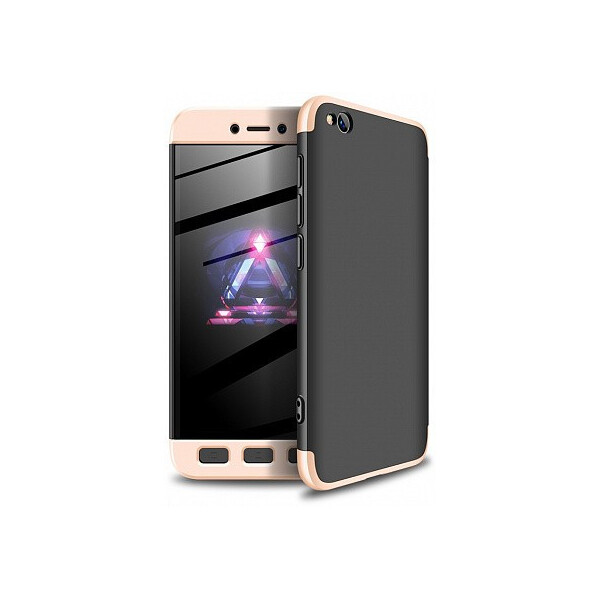 

Чехол-накладка GKK 3 in 1 Hard PC Case Xiaomi Redmi Go Gold/Black'