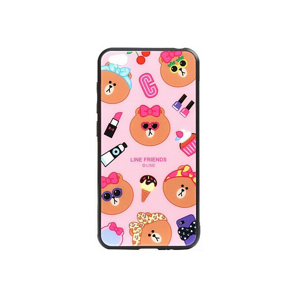 

Чехол-накладка TOTO Cartoon Print Glass Case Xiaomi Redmi Go Line friends Linc'